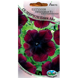 Петуния гибридная F1 многоцветковая Селебрити Плам Айс